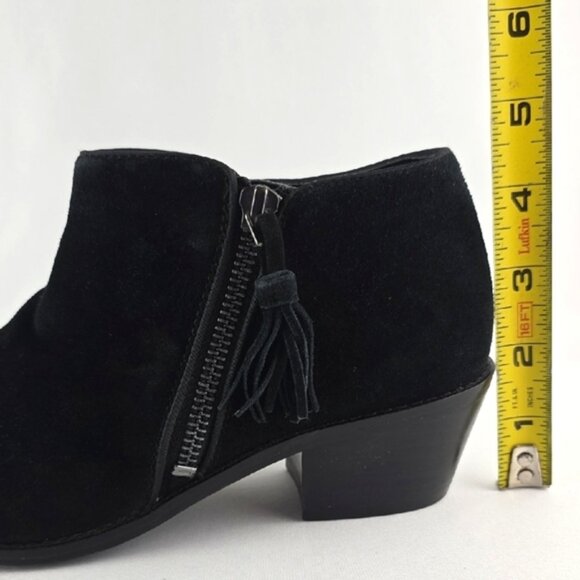 VIONIC Women's Joy Serena Black Suede Ankle Boots Side Zip Arch Support Size 8M - Picture 14 of 14